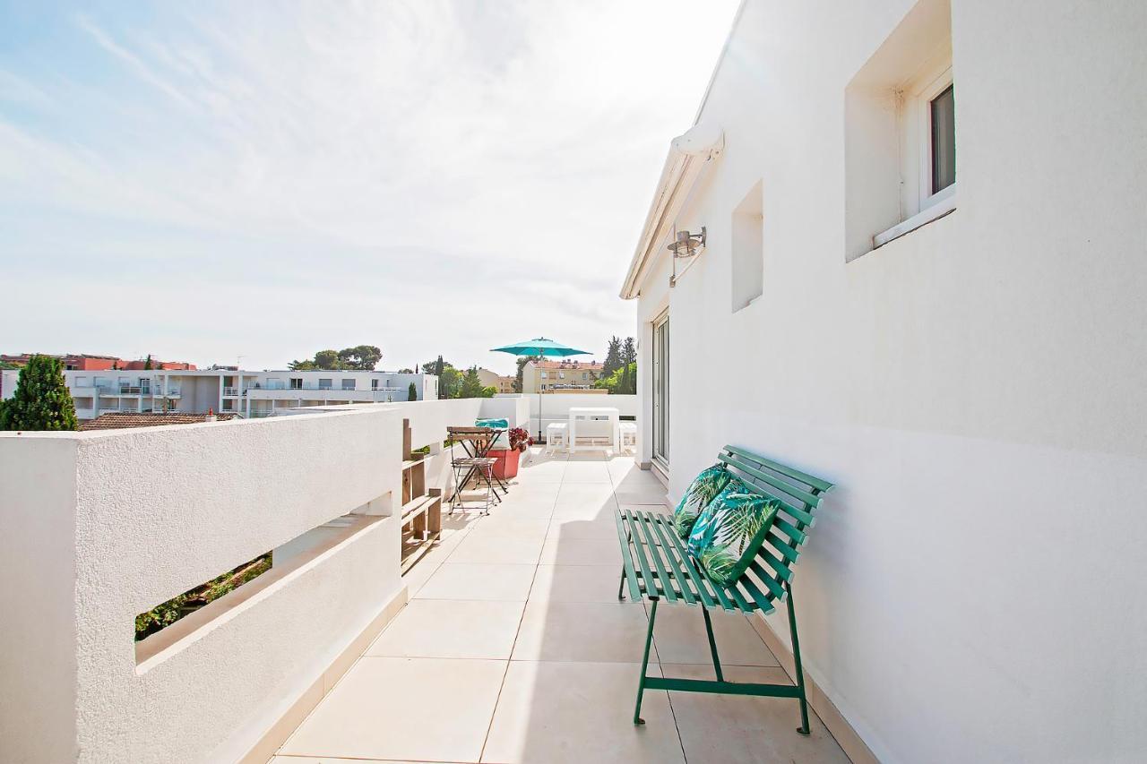 Appartamento Magnifique duplex dernier étage, grande terrasse Montpellier Esterno foto